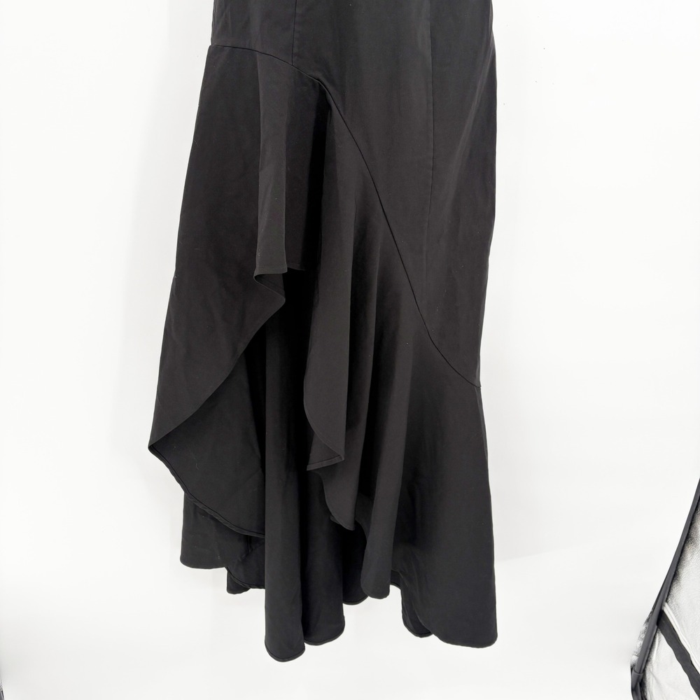 LPA Revolve Womens Giovanna Gown Black Strapless Ruffle High-Low Formal Dress XS - Picture 4 of 7